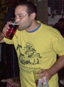 enjoying a beer (or two)